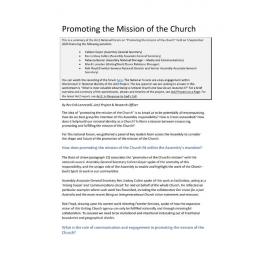 National Forum 5 - Reflection - Promoting the Mission of the Church September 2023