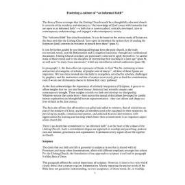 Fostering a culture of "an informed faith"