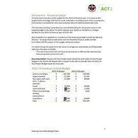 Act2 Financial Update Document 6 February 2023