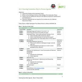 Act2 ASC In-Person Agenda May 2023