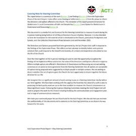 Act2 Exploration Phase Report (1) Covering Note for Steering Committee