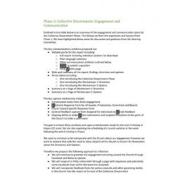 Act2 Phase 2: Collective Discernment: Engagement and Communication