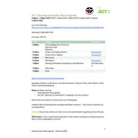 Act2 ASC Agenda with Meeting Notes March 2023