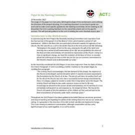 Act2 Paper to the Steering Committee November 2022