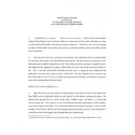 Encyclical Letter Laudato Si' of the Holy Father Francis on care for our common home