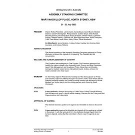 Assembly Standing Committee (ASC) - Minutes - July 2023