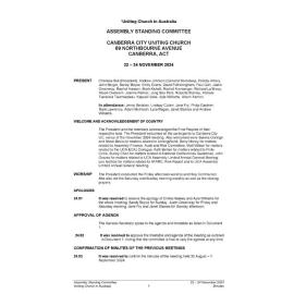 Assembly Standing Committee - Minutes - Nov 2024