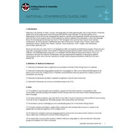 National Conferences Guidelines 2024