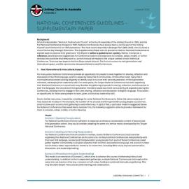 National Conferences Guidelines 2024 Supplementary Paper