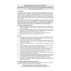 National Conference Guidelines 2011