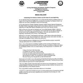 Celebrating First Nations children and the hope of a new beginning