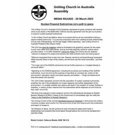 Nuclear-powered submarines not a path to peace