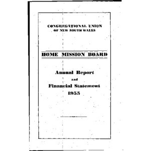 Congregational Union of New South Wales - Home Mission Board - Annual Reports