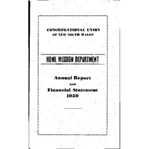 Congregational Union of New South Wales - Home Mission Board - Annual Reports