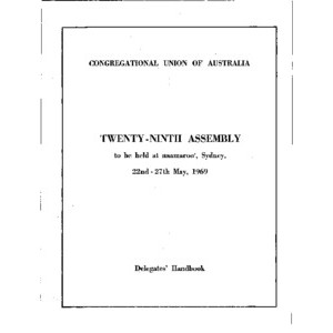 Handbook - Twenty-Ninth Assembly