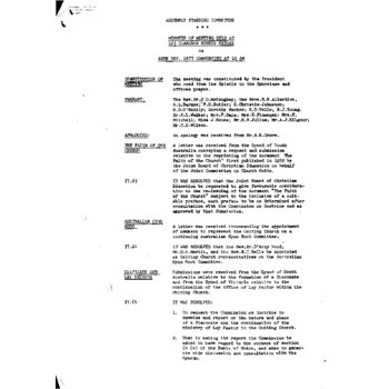 Assembly Standing Committee - Minutes - Nov 1977