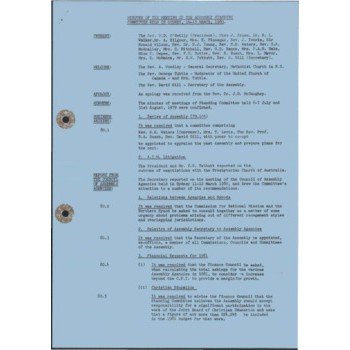 Assembly Standing Committee - Minutes - Mar 1980