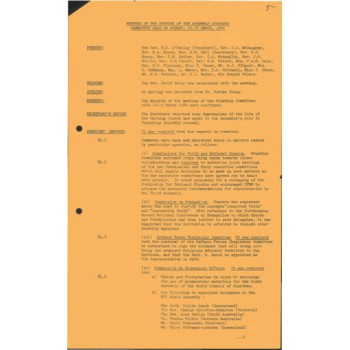 Assembly Standing Committee - Minutes - Mar 1981