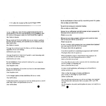 Assembly Standing Committee - Orders of Worship