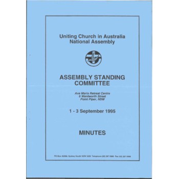 Assembly Standing Committee - Minutes - Sep 1995