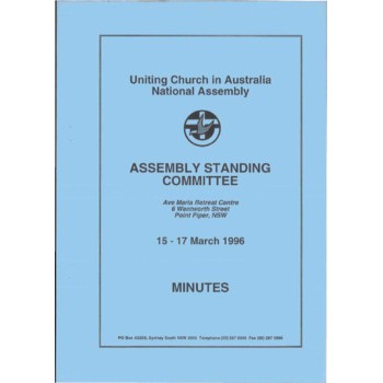 Assembly Standing Committee - Minutes - Mar 1996
