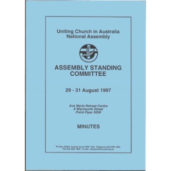 Assembly Standing Committee - Minutes - Aug 1997