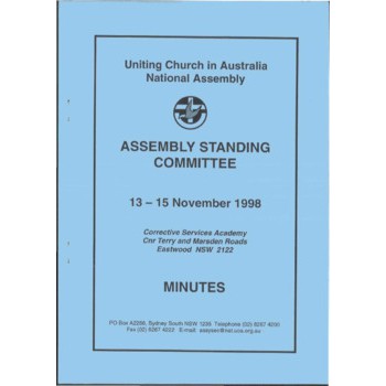Assembly Standing Committee - Minutes - Nov 1998
