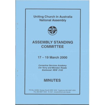 Assembly Standing Committee - Minutes - Mar 2000