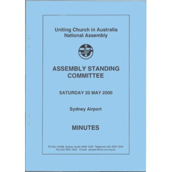 Assembly Standing Committee - Minutes - May 2000