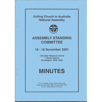 Assembly Standing Committee - Minutes - Nov 2001