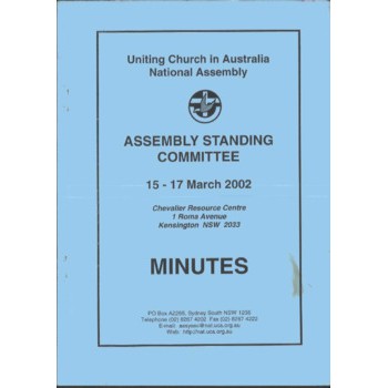 Assembly Standing Committee - Minutes - Mar 2002
