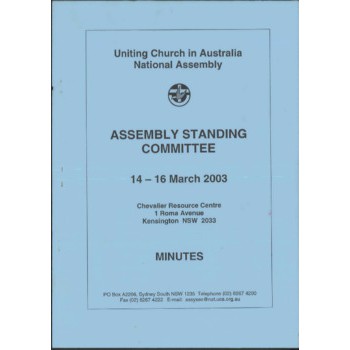 Assembly Standing Committee - Minutes - Mar 2003