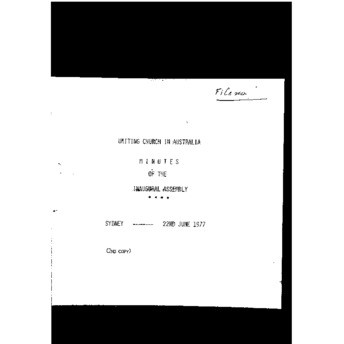 First Assembly - Minutes (2nd copy)