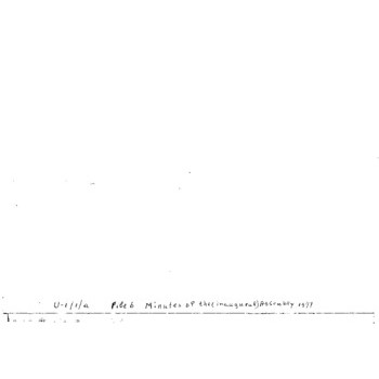 First Assembly - Minutes (3rd copy)