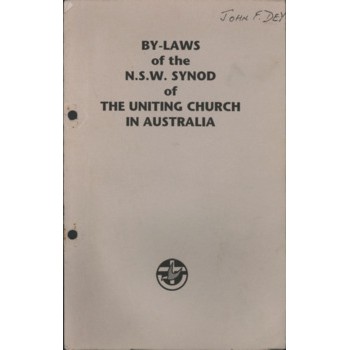 By Laws of the N.S.W Synod of the Uniting Church in Australia