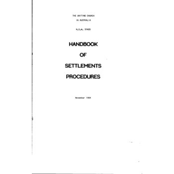 Handbook of Settlements and Procedures