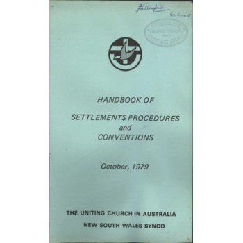 Handbook of Settlements and Procedures and Conventions