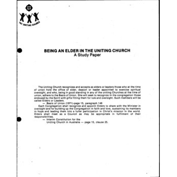 Being an Elder in the Uniting Church : A Study Paper