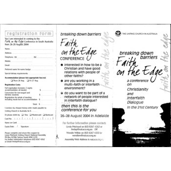 Faith on the Edge. A Conference on Christianity and Interfaith Dialogue in the 21st Century