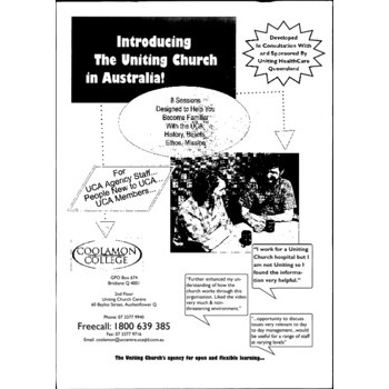 Introducing the Uniting Church in Australia / Revd Dr Robert Bos