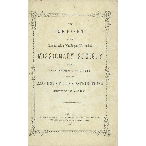 Australasian Wesleyan Methodist Missionary Society - 10th Annual Meeting