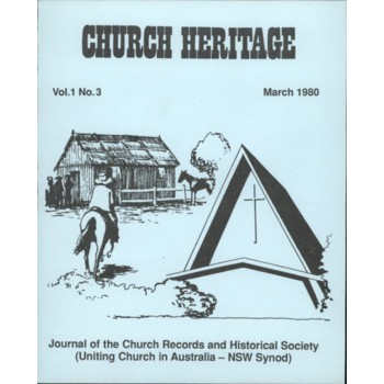 Church Heritage, Vol.1 No.3