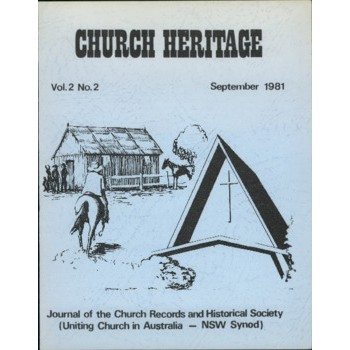 Church Heritage, Vol.2 No.2