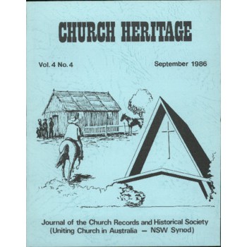 Church Heritage, Vol.4 No.4