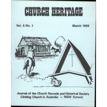 Church Heritage, Vol.6 No.1