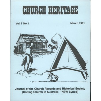 Church Heritage, Vol.7 No.1