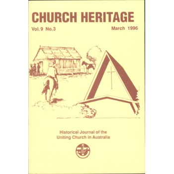 Church Heritage, Vol.9 No.3