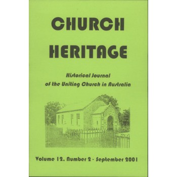 Church Heritage, Vol.12 No.2