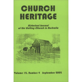 Church Heritage, Vol.12 No.4 (includes Presidents of General Conference Methodist 1902-1977)