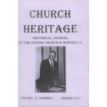 Church Heritage, Vol.13 No.1
